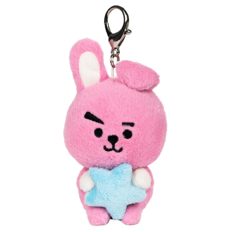 Plush toys for foodies in food - shaped forms like cupcakes Line Friends BT21 3 Inch Bumble Buddy Plush Clip | Cooky Plush toys for foodies in food - shaped forms like cupcakes Line Friends BT21 3 Inch Bumble Buddy Plush Clip | Cooky