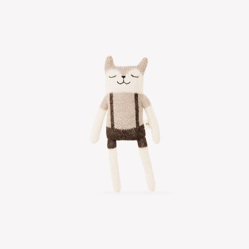 Princess - dress - up plush toys with removable gowns Main Sauvage Knit Toy - Fawn - Overalls Princess - dress - up plush toys with removable gowns Main Sauvage Knit Toy - Fawn - Overalls