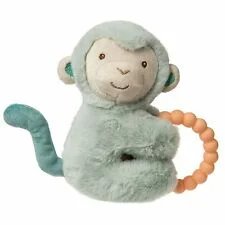 Plush toys for baby showers as unique gifts​ Mary Meyer Teether Rattle Little but Fierce Monkey