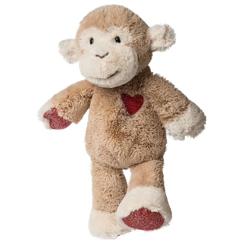 Plush toys for snowboarders with snowboard - shaped accessories​ Mary Meyer Valentine Marshmallow Junior Spunky Monkey 9″