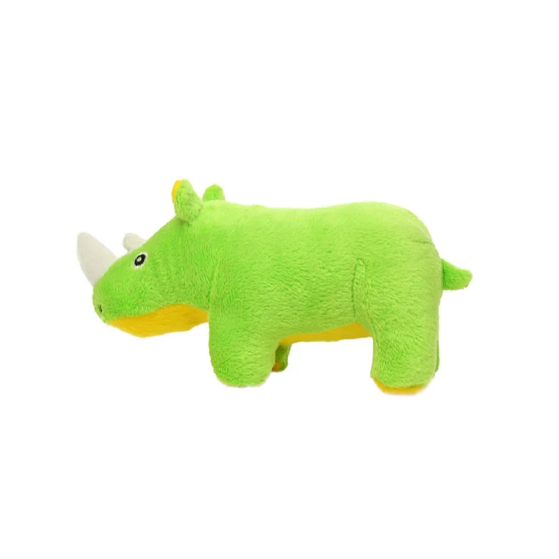 Plush toys for reptile lovers in reptile - inspired shapes Mighty Dog Toys Rhoni the Rhinoceros Jr Plush toys for reptile lovers in reptile - inspired shapes Mighty Dog Toys Rhoni the Rhinoceros Jr
