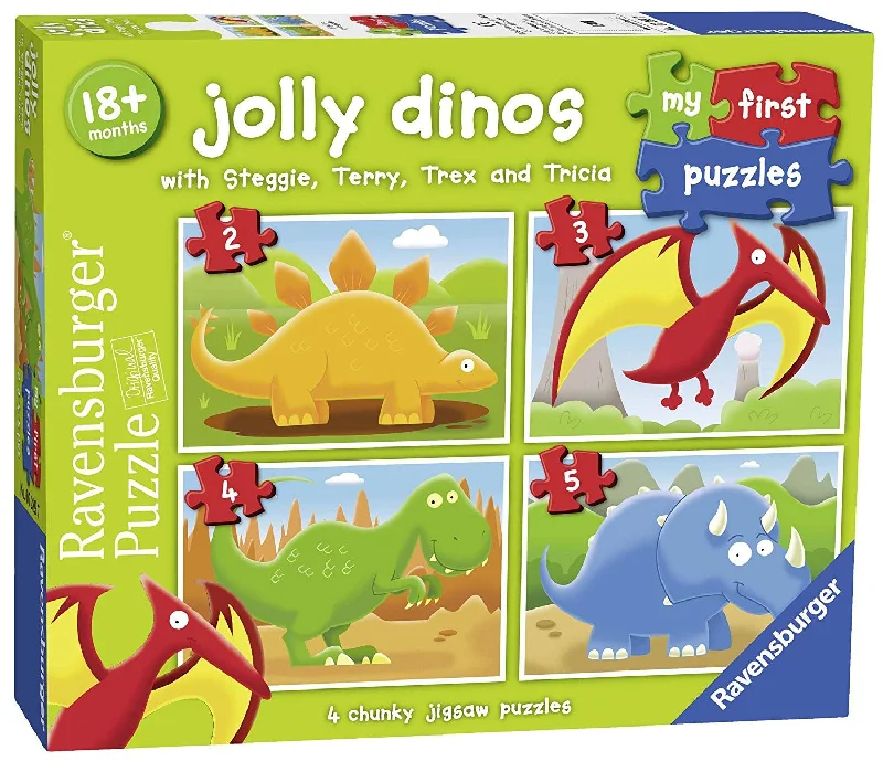 Puzzle - shaped doorstops for home safety​ My First Jigsaw Puzzle Jolly Dinos