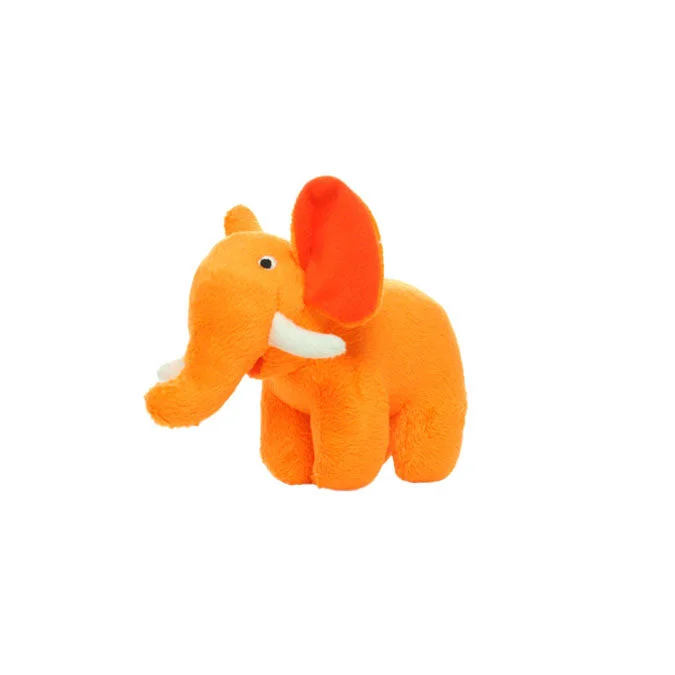 Stress - relieving plush toys for adults in the office​ Mighty Dog Toys Orangie the Elephant Jr