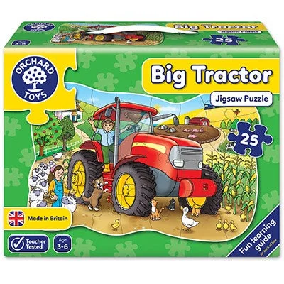 Puzzle - themed backpacks for carrying puzzle sets​ Orchard Toys Big Tractor Jigsaw Puzzle