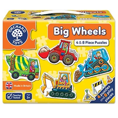 Puzzle - shaped storage boxes for keeping items organized​ Orchard Toys Big Wheels Jigsaw Puzzles