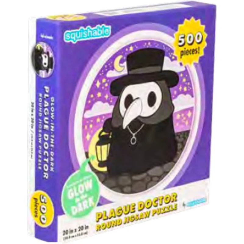 Puzzle decor for home interior accents Plague Doctor Circle Shaped Puzzle - 20 inch@Squishables Puzzle decor for home interior accents Plague Doctor Circle Shaped Puzzle - 20 inch@Squishables