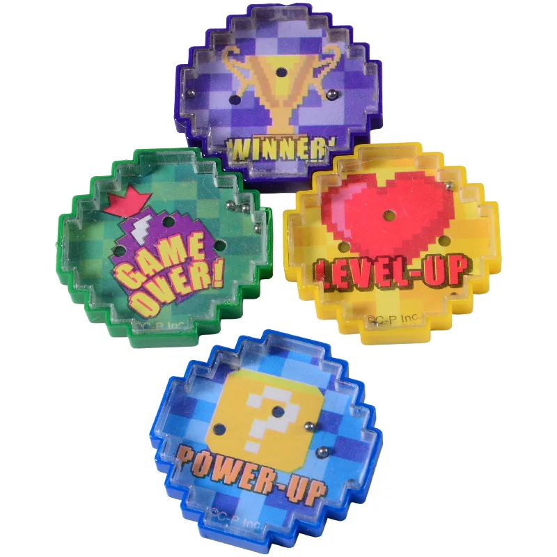 Beach - themed puzzles with palm trees and waves​ Power Up Pill Puzzles Party Favor (Pack of 8)
