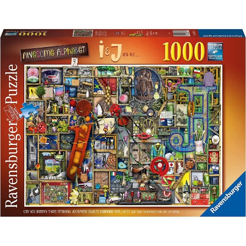 Puzzle - inspired digital wallpapers for devices​ RAVENSBURGER - AWESOME ALPHABET I & J 1000 PIECE PUZZLE