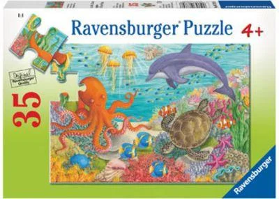 Jigsaw puzzles with glow - in - the - dark pieces​ RAVENSBURGER OCEAN FRIENDS 35PC