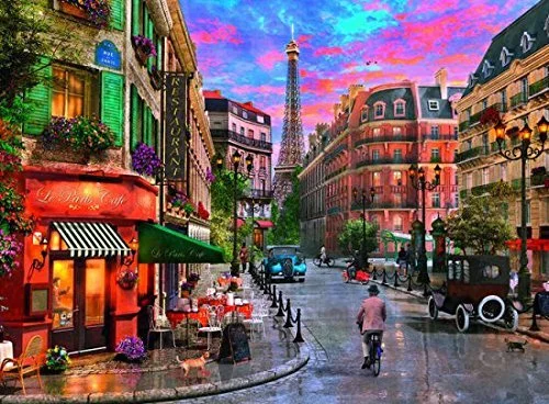 Puzzle - inspired digital wallpapers for devices​ Ravensburger Parisian Sunset 500 piece puzzle