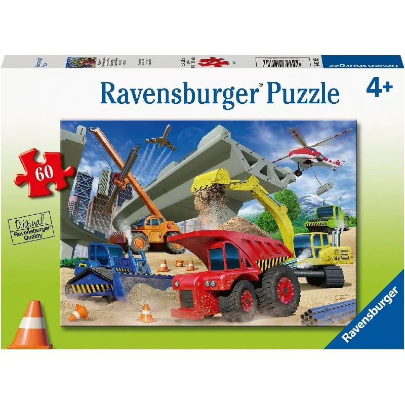 Puzzle sets with interchangeable parts Ravensburger 60 Piece Puzzle Construction Trucks Puzzle sets with interchangeable parts Ravensburger 60 Piece Puzzle Construction Trucks