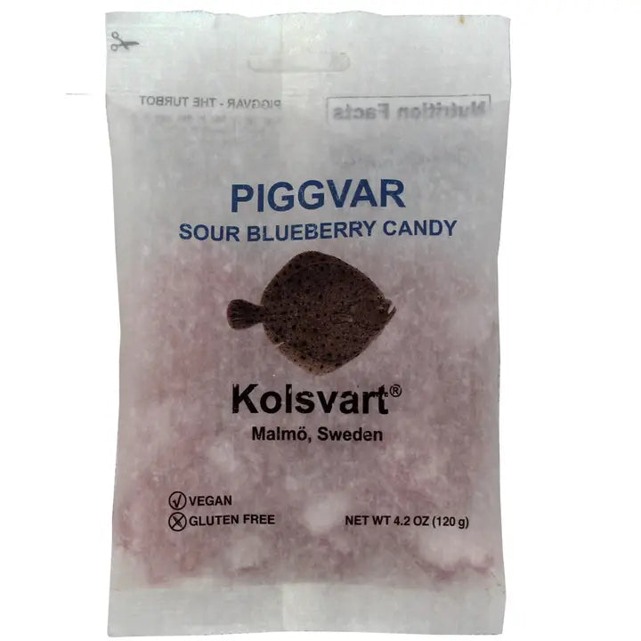 Unicorn plush toys with glittery accents​ Sour Blueberry Swedish Fish