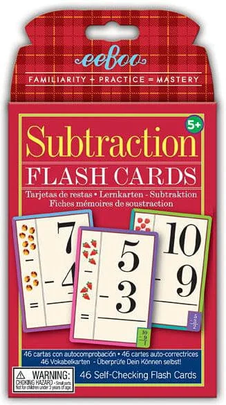 Puzzle - themed party decorations for a unique ambiance​ Subtraction Flash Cards
