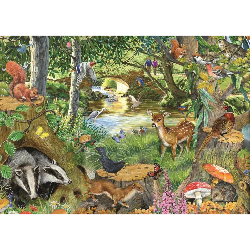 Puzzle - based learning tools for classrooms The House of Puzzles Riverside Glade, Big 500 Piece Jigsaw Puzzle Puzzle - based learning tools for classrooms The House of Puzzles Riverside Glade, Big 500 Piece Jigsaw Puzzle