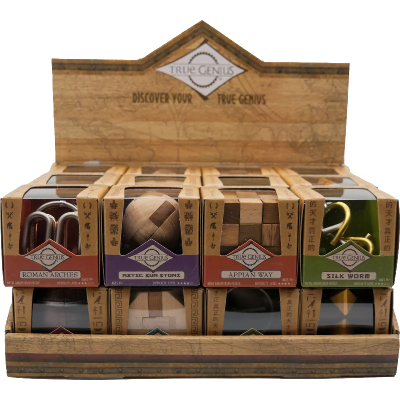 Puzzle - inspired pottery with puzzle - like textures​ Mini Brainteaser Puzzles | True Genius