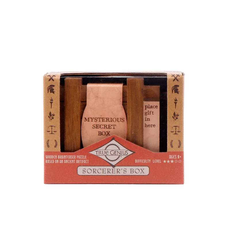 Puzzle - inspired woodwork pieces for furniture​ True Genius Sorcerer's Box Puzzle